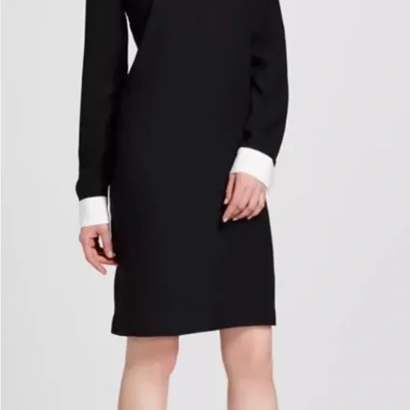 Victoria Beckham for Target Women's Black Collared Dress-Rabbit Collar XS - Picture 3 of 7